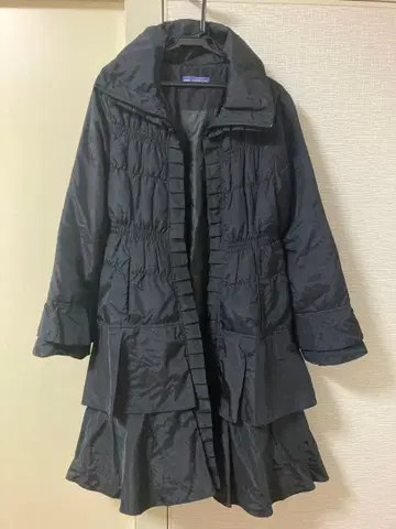 지유가오카 블루 컬렉션 프릴 다운 코트