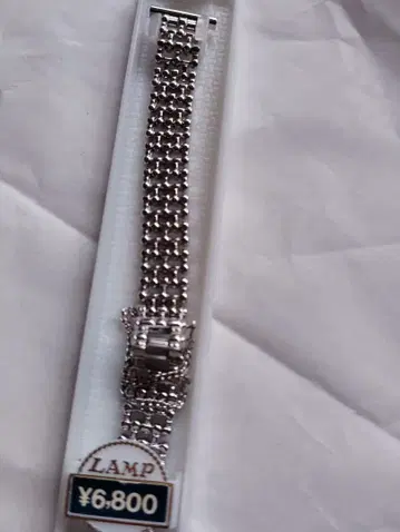 LAMP 금속제 팔찌 6,800엔 폭 15mm
