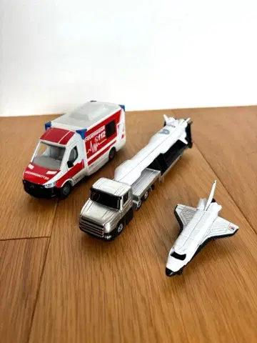 SIKU 미니카 세트 빅 구급차 로켓 스페이스 셔틀