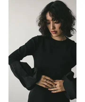 STYLEMIXER 스타일믹서 벌룬 슬리브 콤비네이션 탑