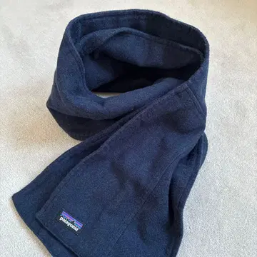 patagonia 네이비 코튼 플란넬 머플러