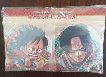 슈퍼 가부키 II 원피스 루피 & 에이스 캔뱃지 2개 세트