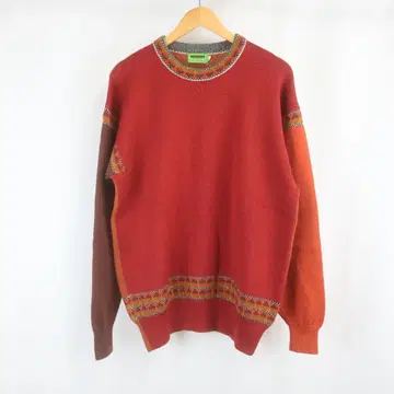 VINTAGE MISSONI CLUB 울 니트 스웨터 50 레드