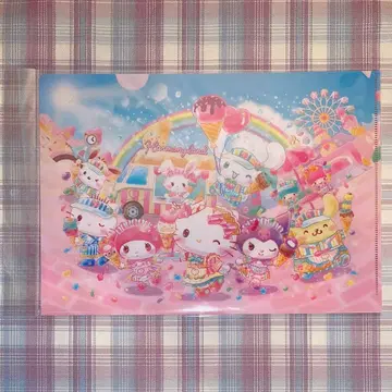 산리오 하모니랜드 아이스크림 썸머 클리어 파일