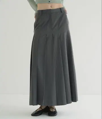 CLANE 와이드 플리츠 스커트 WIDE PLEATS LONG SKIRT