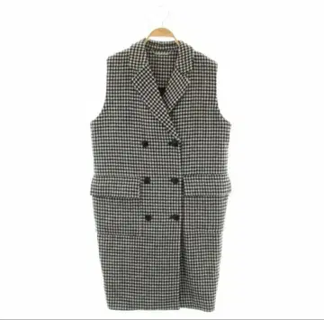 Mila owen 더블 브레스트 베스트 하운드투스