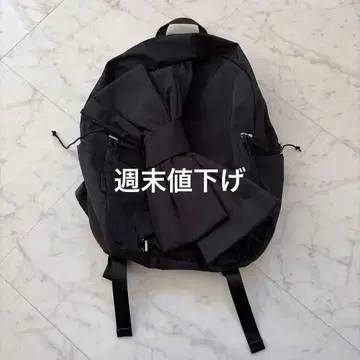 outdoor 별주 리본 포함 백팩 블랙