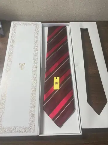 다카시마야 다케오 키쿠치 넥타이 남성용 빨간색 넥타이 고급