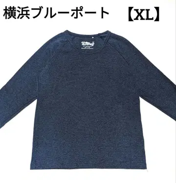 요코하마 블루포트 7부 소매 롱티 래글런 네이비 XL