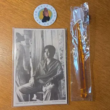 후지이 카제 엽서 세트와 HELP EVER 스티커와 헨 레코드 칫솔