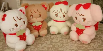 미사용 새상품 mikko 딸기 big 봉제 인형 4체 세트