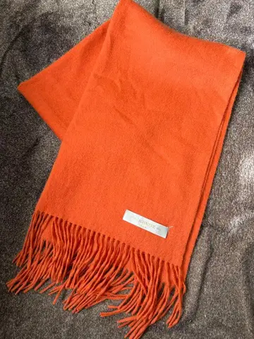 캐시미어 100% 머플러 스톨 오렌지