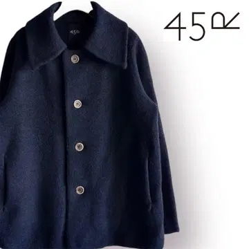 새상품급 45R 융모 니트 커버올 융모 울 45rpm 정가 74,800엔