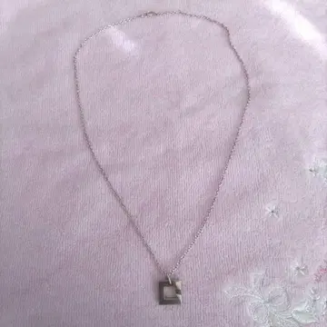 UNTITLED 실버 다이아 펜던트 목걸이