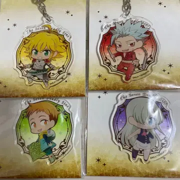 일곱개의 대죄 아크릴 키링 4개 세트