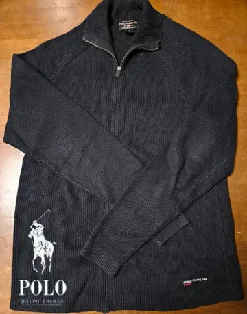 무료배송/새상품급 Polo Jeans Co. RL-67 블랙 지퍼 스웨터