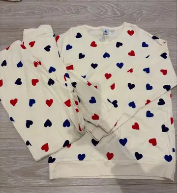 쁘띠바토 파자마 M 룸웨어 여성용 하트 셋업