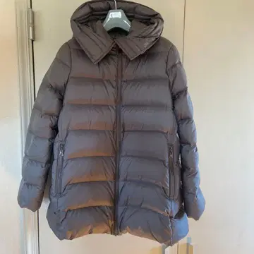 그레이 후드 부착 다운 자켓 9호