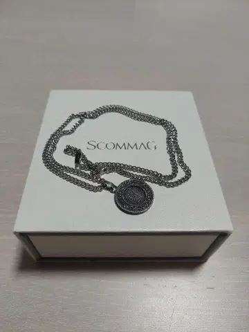 SCOMMAG 실버 체인 목걸이