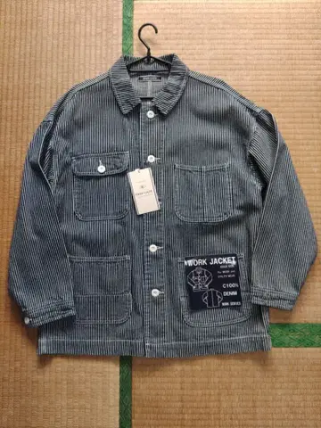 FREE GATE 스트라이프 워크 자켓