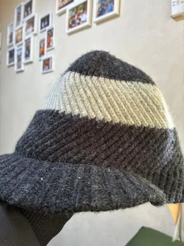 파타고니아 니트 모자 ONE SIZE 그레이 블랙