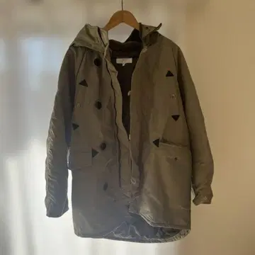 MOUSSY 후드 부착 올리브 모즈 코트