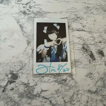 무지개깃털 미니 친필 사인 폴라로이드