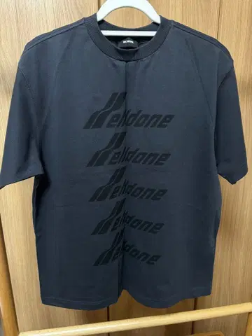 WE11DONE 그레이 로고 T셔츠 (웰던) XS