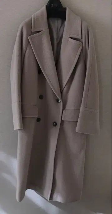 AOKI 롱 코트 울 베이지