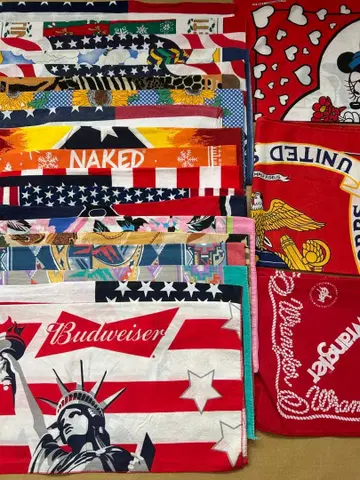 80s 90s 미국제 반다나 20장 세트 B