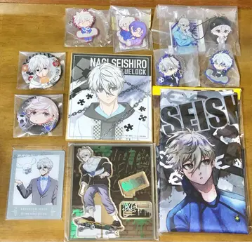 나기 세이시로 굿즈 모음 아크릴 스탠드 캔뱃지 키링 익명 배송 블루 록