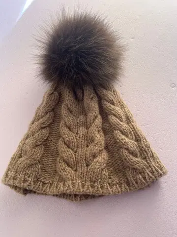 inverni 케이블 짜임 니트 모자 베이지