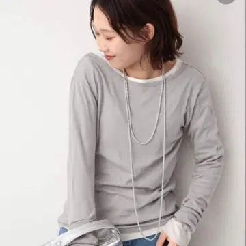 SLOBE IENA 별주 miller SHEER RIB 크루넥 이에나