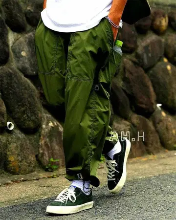 BROCHURE 헤어 커터 퍼티그 팬츠 카키