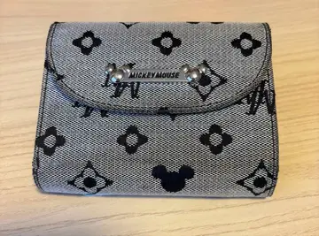 레어 디즈니 미키마우스 모노그램 지갑 3단 폴더형 지갑