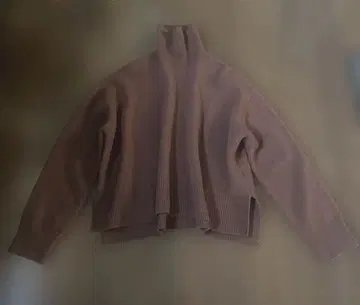 르쉘 블루 터틀넥 니트 브라운