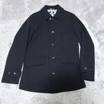 [ 새상품급 ] SHIPS 쉽스 코트 멜톤 자켓 super140s 블랙