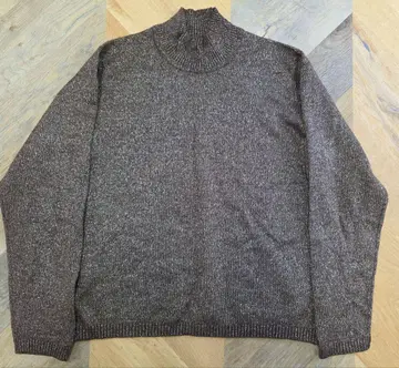 엘르미다 캐시미어 혼방 브라운 터틀넥 니트 긴팔 y52