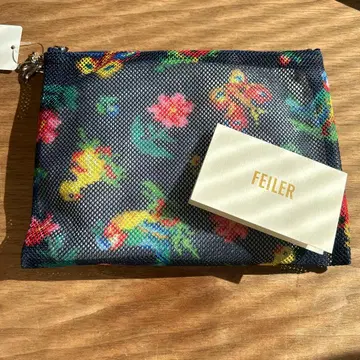 FEILER 하이 메쉬 파우치 네이비