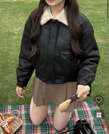 스웨이드 퍼 무스탕 자켓 nugu your closet