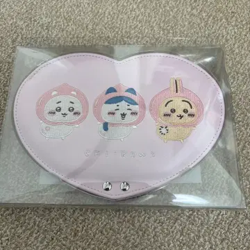 치이카와 패브릭 거울 하트형