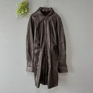 자라 [S] 고급 쿨 럭셔리 내추럴 무드 부드러운 터치 인조 가죽 코트