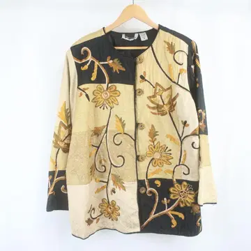 VINTAGE maggie barnes 꽃무늬 자수 티롤리안 자켓 1X