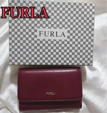 FURLA 훌라 접이식 지갑 레드 박스 포함