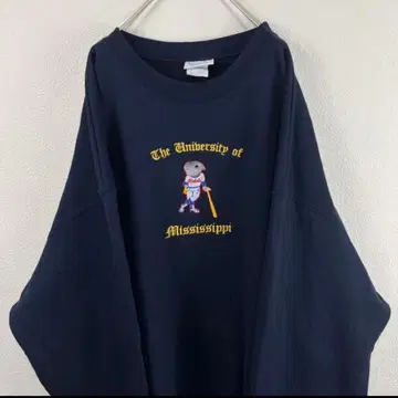 00s y2k champion 챔피온 자수 맨투맨 네이비