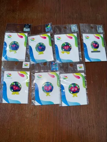 뚱땅뚱땅 요코하마 만국 박람회 핀 배지 7개 꽃 박람회 국제 원예 박람회