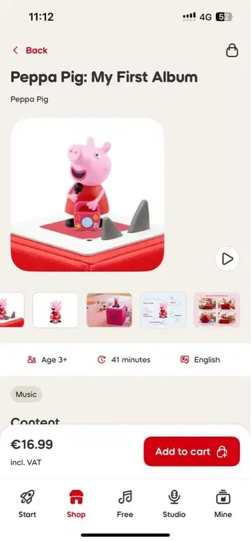 페파 피그: 나의 첫 번째 앨범 - 토니즈