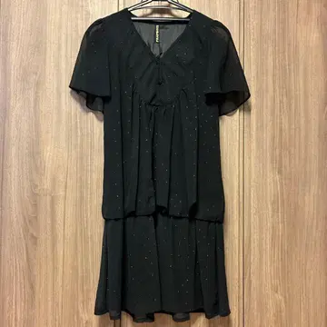 FRAPBOIS 플레어 슬리브 드레스 블랙