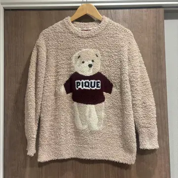 젤라또피케 곰 자수 긴팔 룸웨어 프리 사이즈