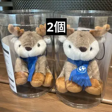 BMW 루돌프 봉제 인형 파란 스카프